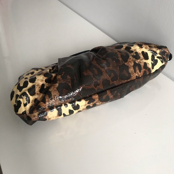 NWOT Aldo Black Brown Leopard Large Clutch Bag - Picture 6 of 15